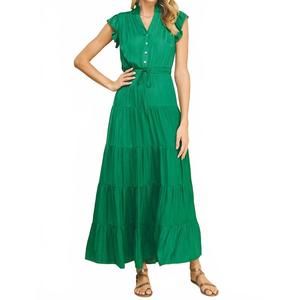 NEW PINCH penelope dress in dark emerald